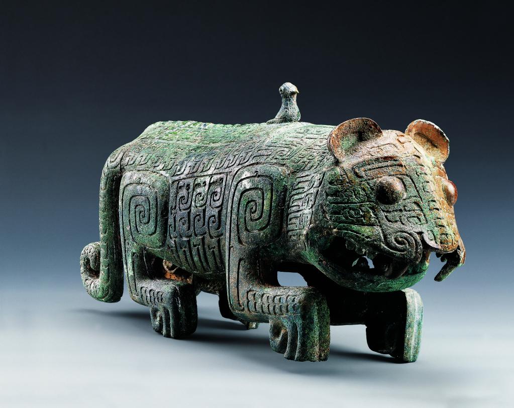 竹に虎 青銅製文鎮 下尾治彦 文鎮⑦ 虎年说虎丨