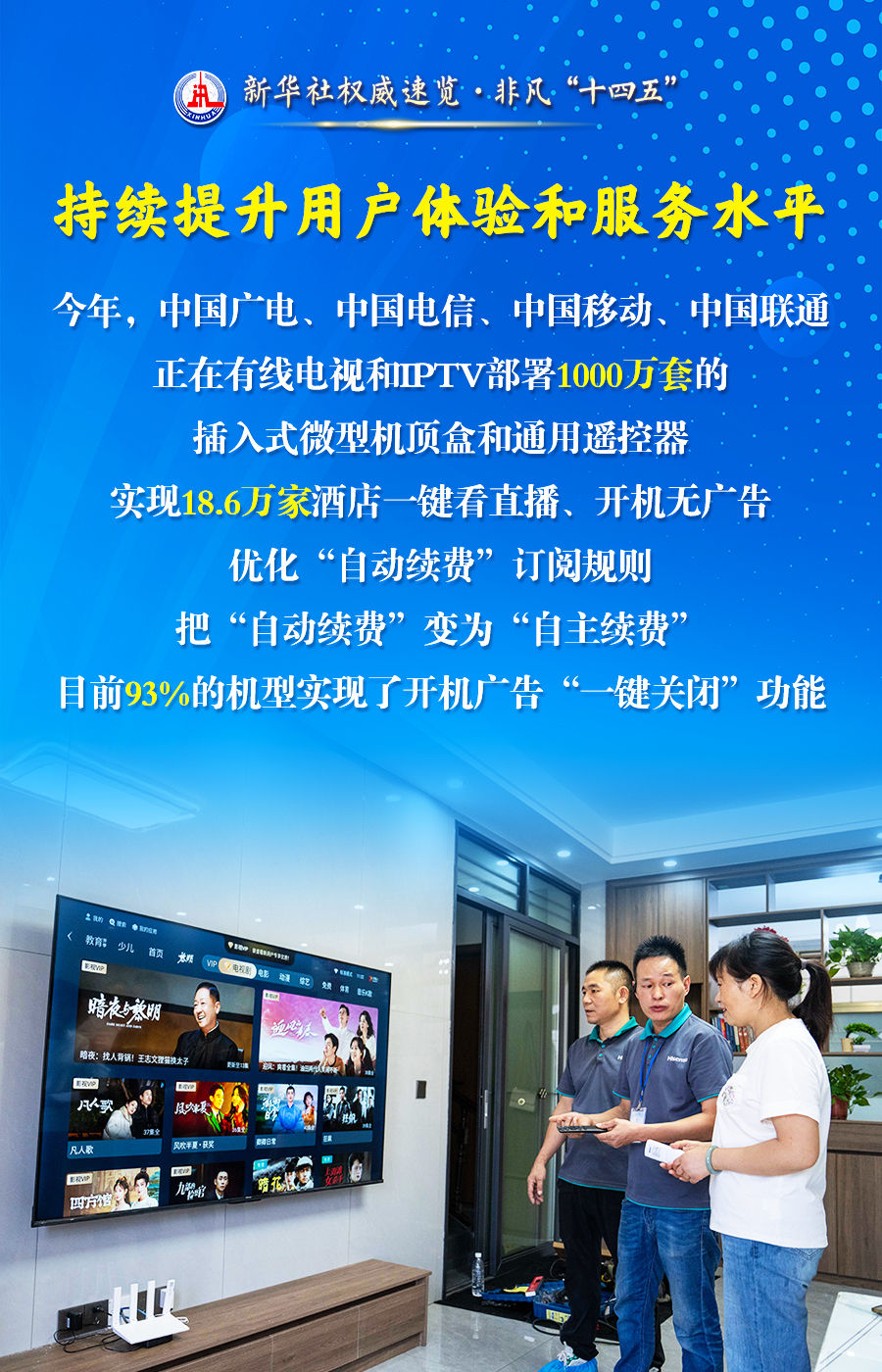 传播党的声音、服务人民群众，广播电视和网络视听行业五年成绩单来了