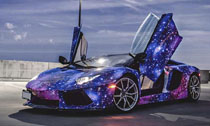 兰博基尼Aventador银河涂装