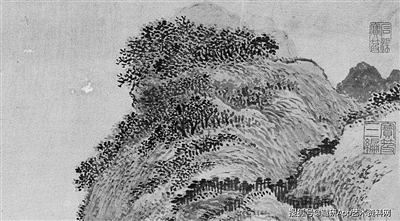 孟浩然诗意图(局部 清 王翚) 孟浩然诗意图(局部 清 王翚)