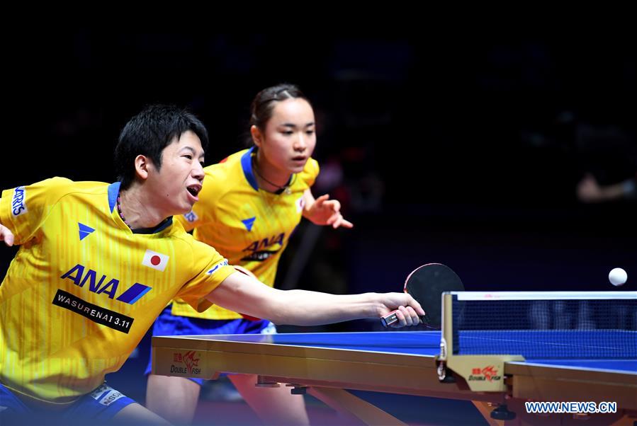 (SP)CHINA-ZHENGZHOU-TABLE TENNIS-ITTF WORLD TOUR GRAND FINALS-MIXED DOUBLES(CN)