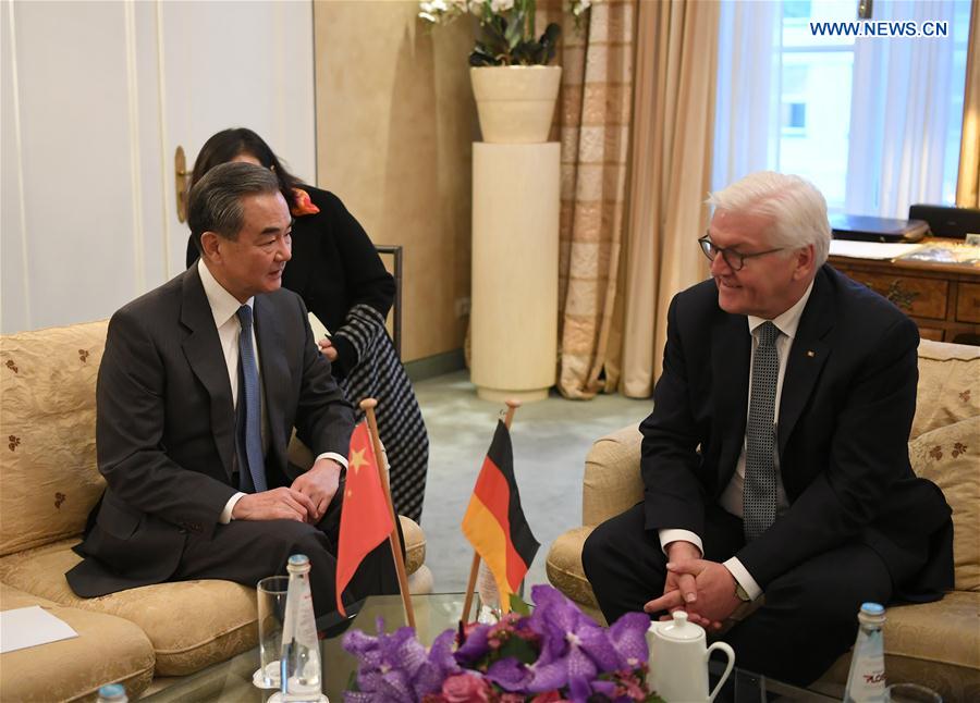 GERMANY-MUNICH-PRESIDENT-WANG YI-MEETING