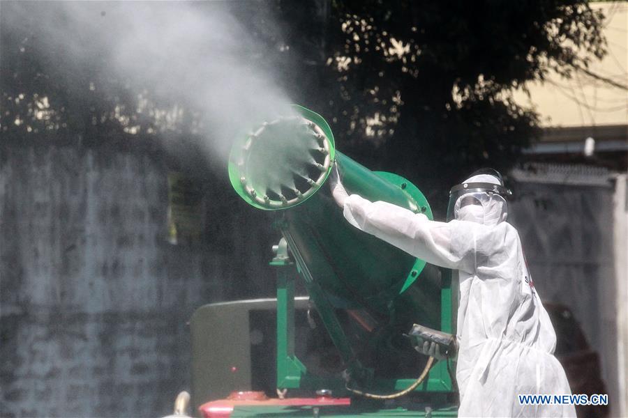 PHILIPPINES-SAN JUAN CITY-SCHOOL-DISINFECTION-COVID-19 PREVENTION