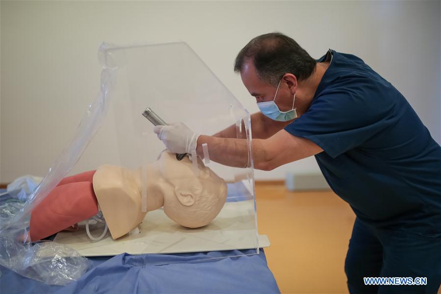 COLOMBIA-BOGOTA-COVID-19-TREATMENT DRILL 