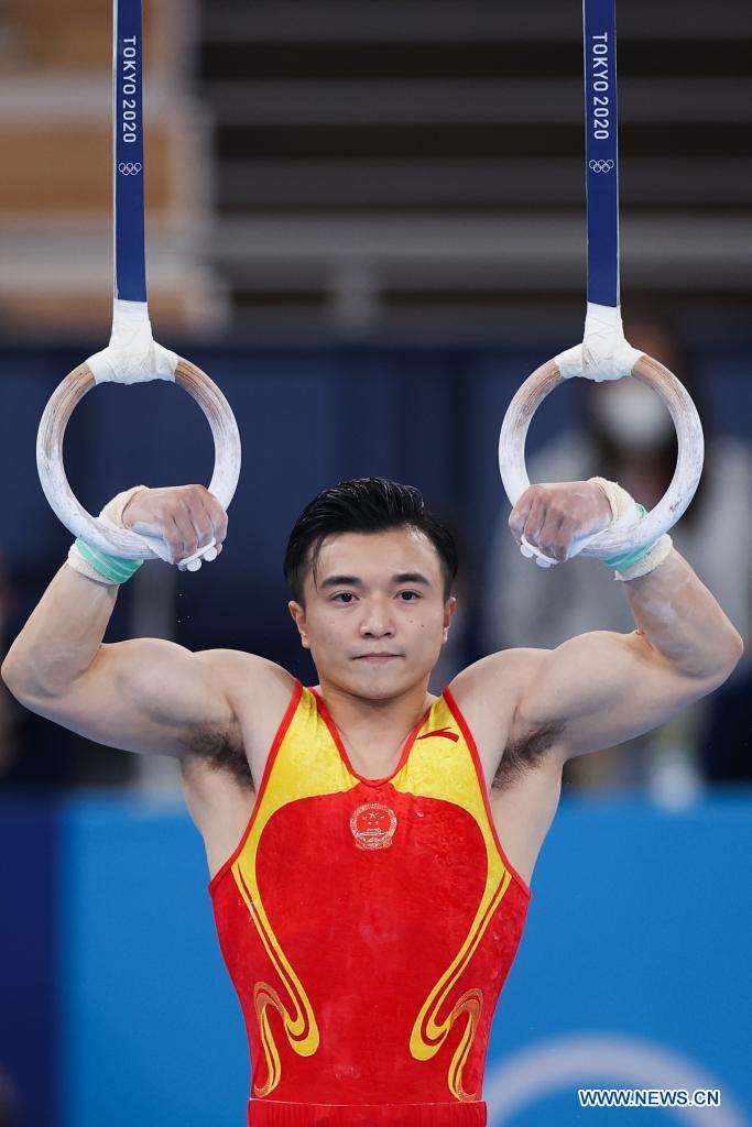 China's gymnasts finish 12 in men's rings at Tokyo Olympics Xinhua