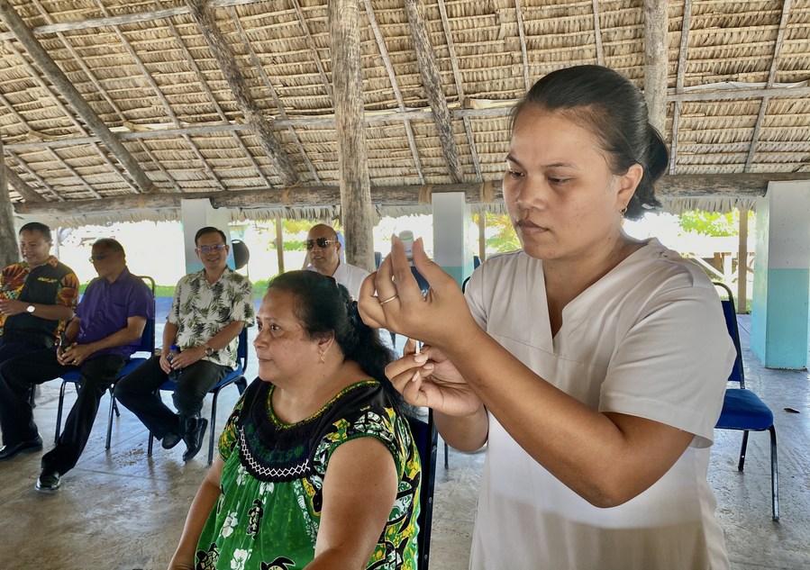 Kiribati starts rollout of Chinese-made COVID-19 vaccine