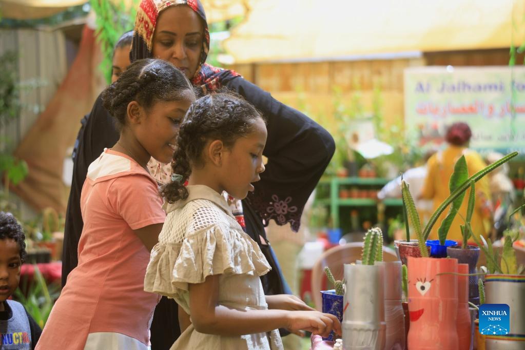 First cactus and succulent exhibition opens in Khartoum, Sudan Xinhua