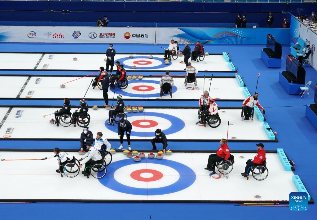 Highlights of World Wheelchair Curling Championship 2021 Xinhua