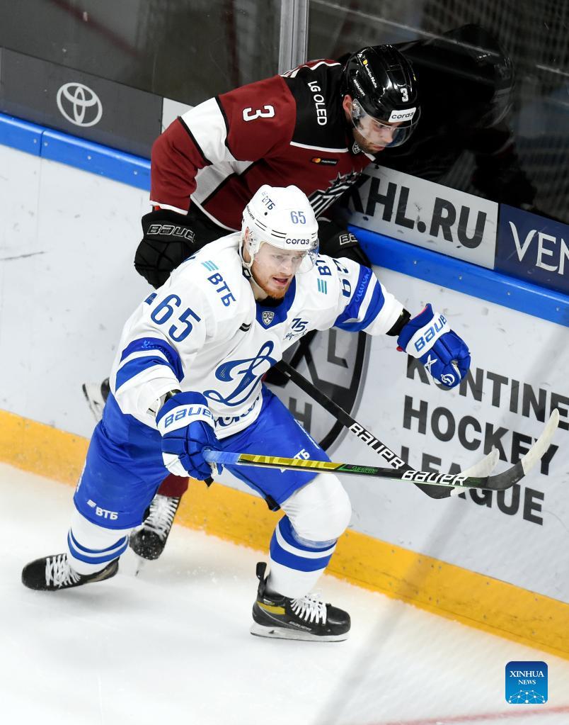 KHL ice hockey match Dinamo Riga vs