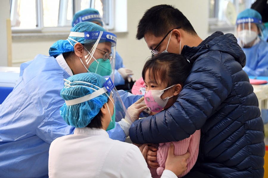 InPics: Haidian District of Beijing launches COVID-19 vaccination campaign for children aged 3 to 11