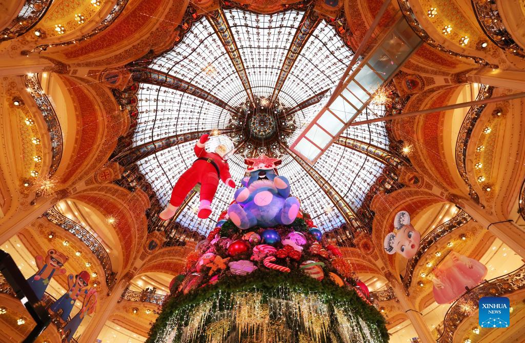 Christmas Lafayette 2022 Giant Christmas Tree Seen At Galeries Lafayette Department Store In Paris -  Xinhua