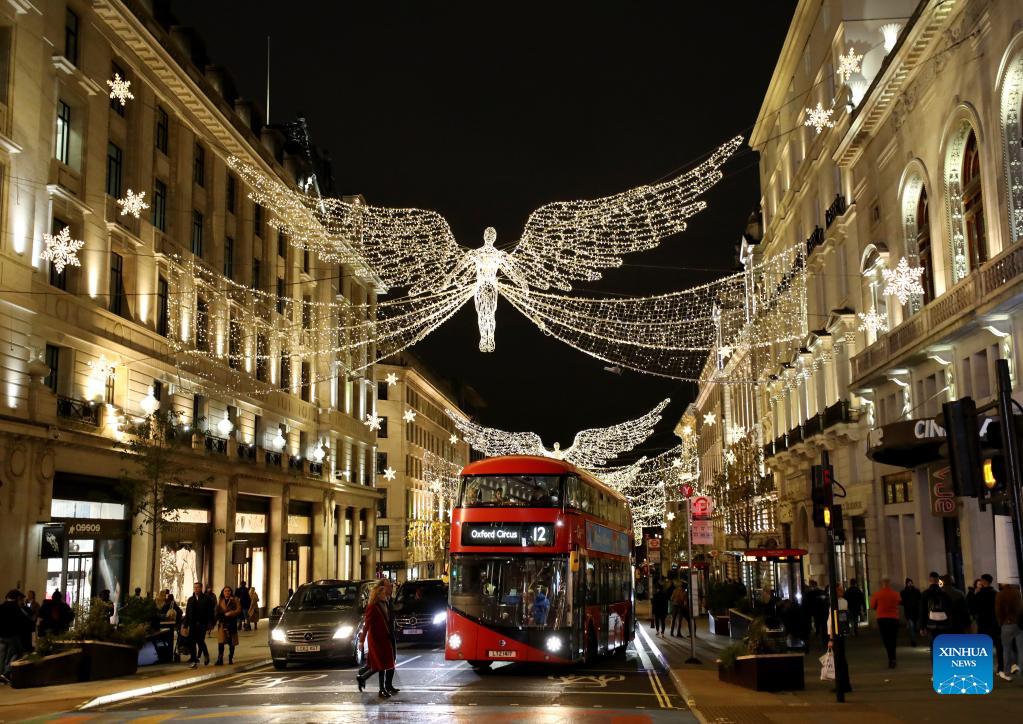 Christmas lights and decorations seen in London Xinhua