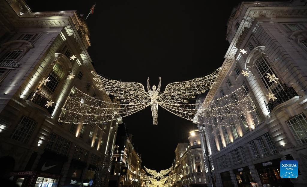 Christmas lights and decorations seen in London Xinhua