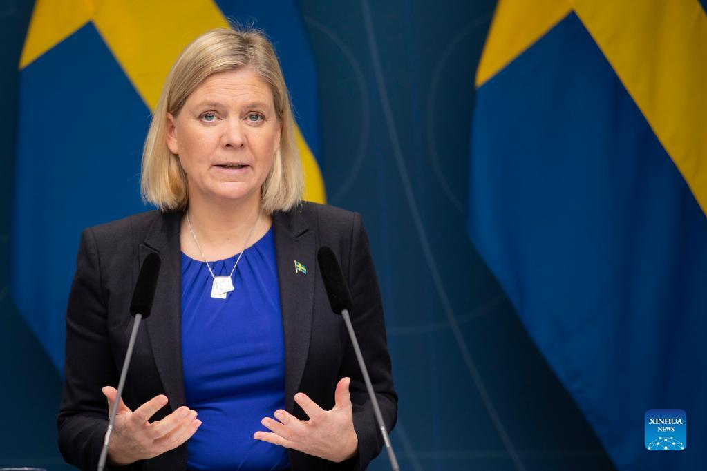 Sweden gets its first female prime minister Xinhua