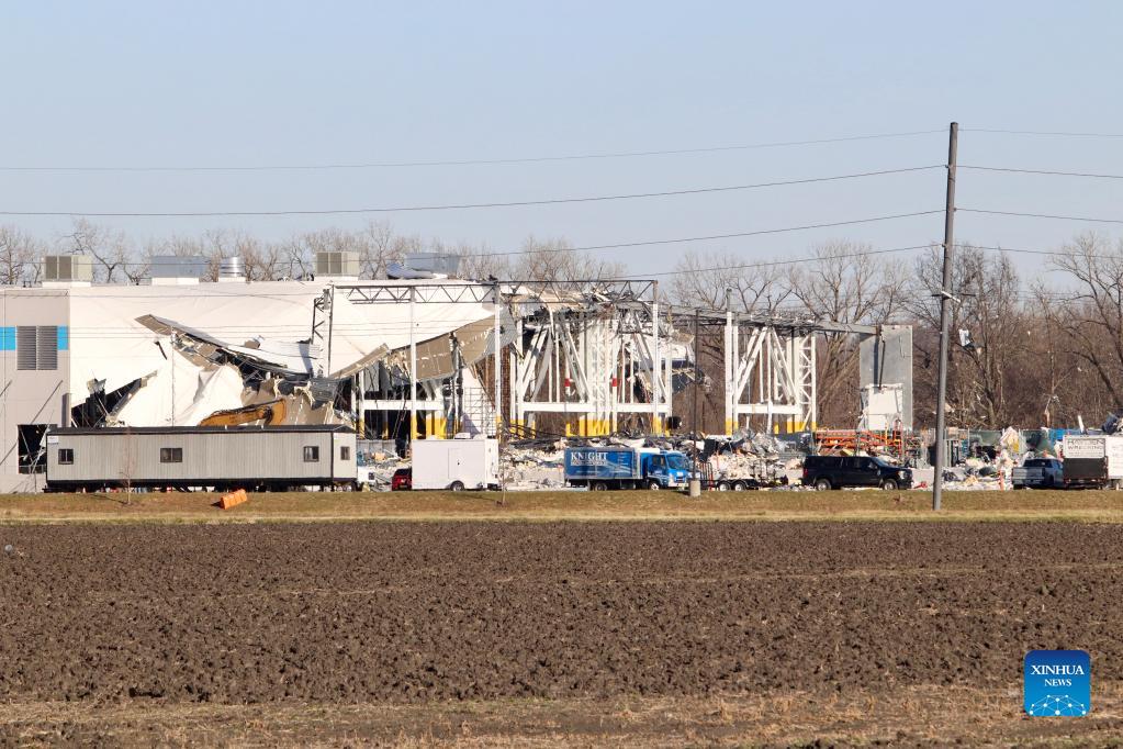 Amazon's distribution center in Edwardsville struck by tornadoes Xinhua
