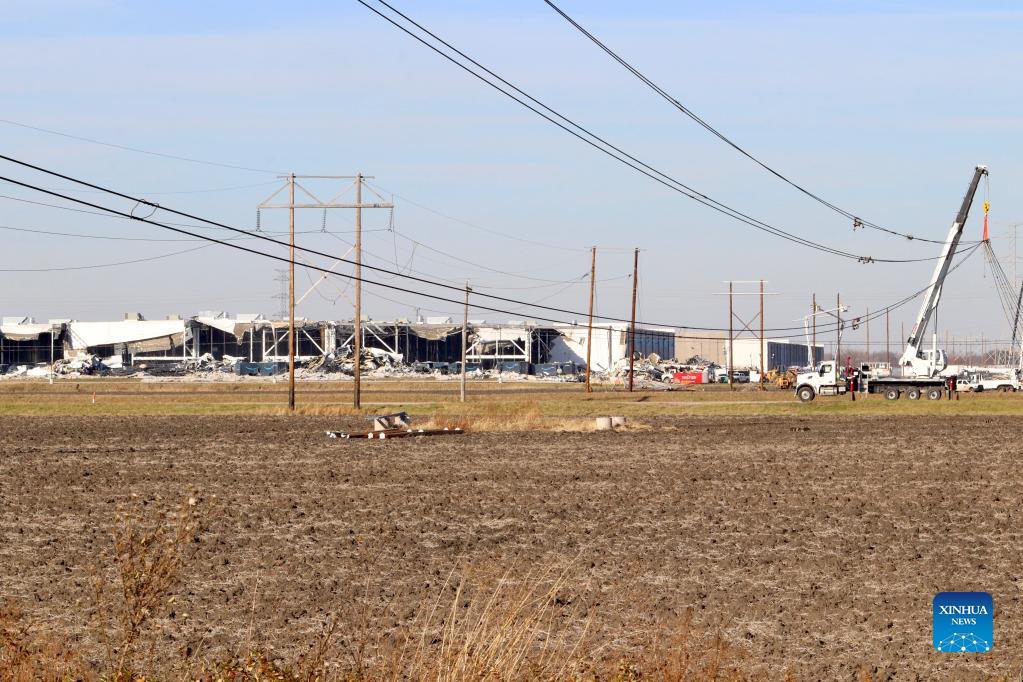 Amazon's distribution center in Edwardsville struck by tornadoes Xinhua
