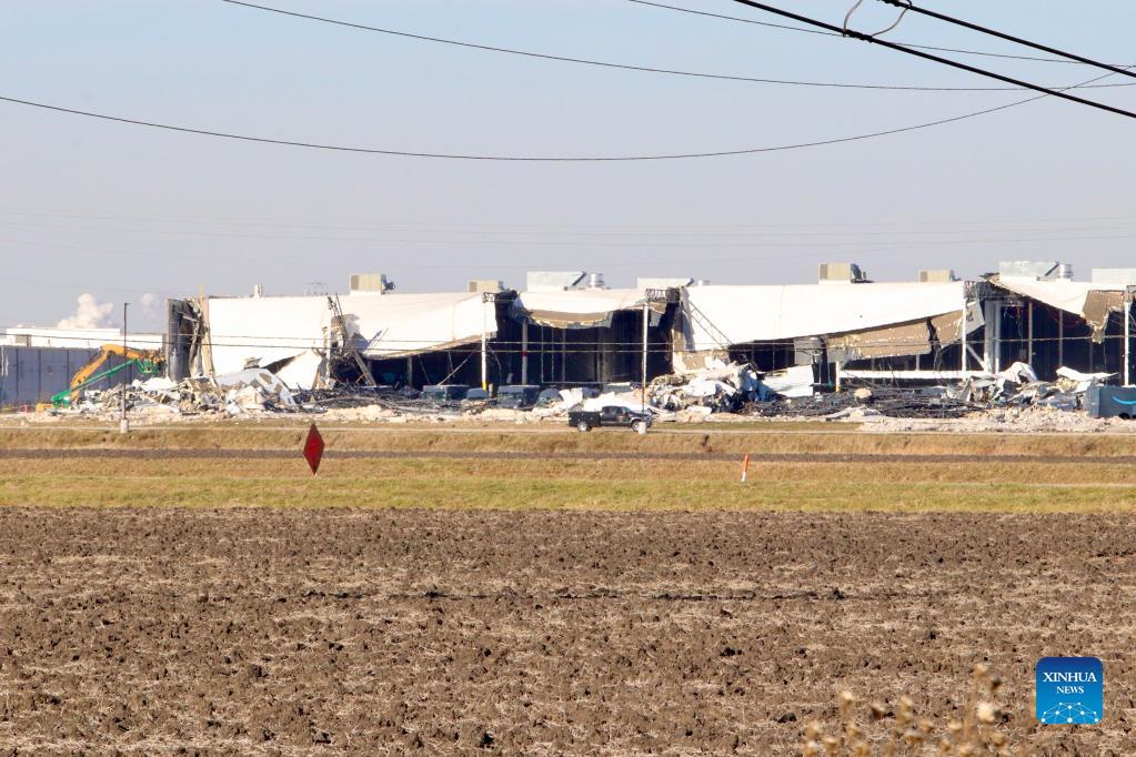 Amazon's distribution center in Edwardsville struck by tornadoes Xinhua