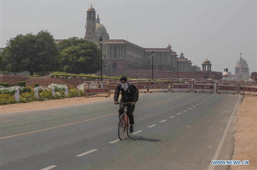 INDIA-NEW DELHI-COVID-19-PUBLIC CURFEW