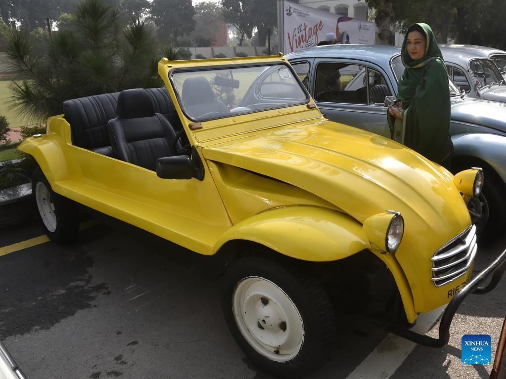 12th Vintage and Classic Car Show held in Peshawar, Pakistan Xinhua