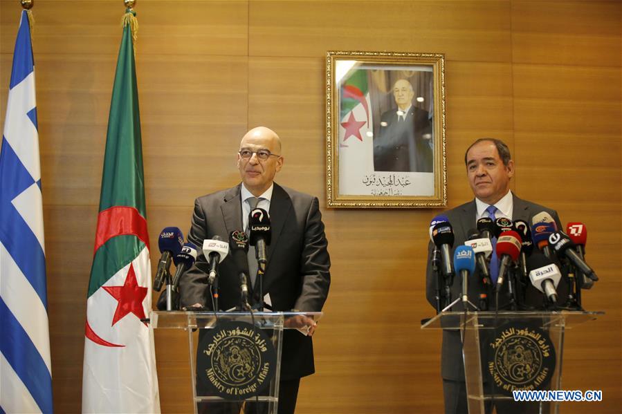 ALGERIA-ALGIERS-GREECE-FM-MEETING