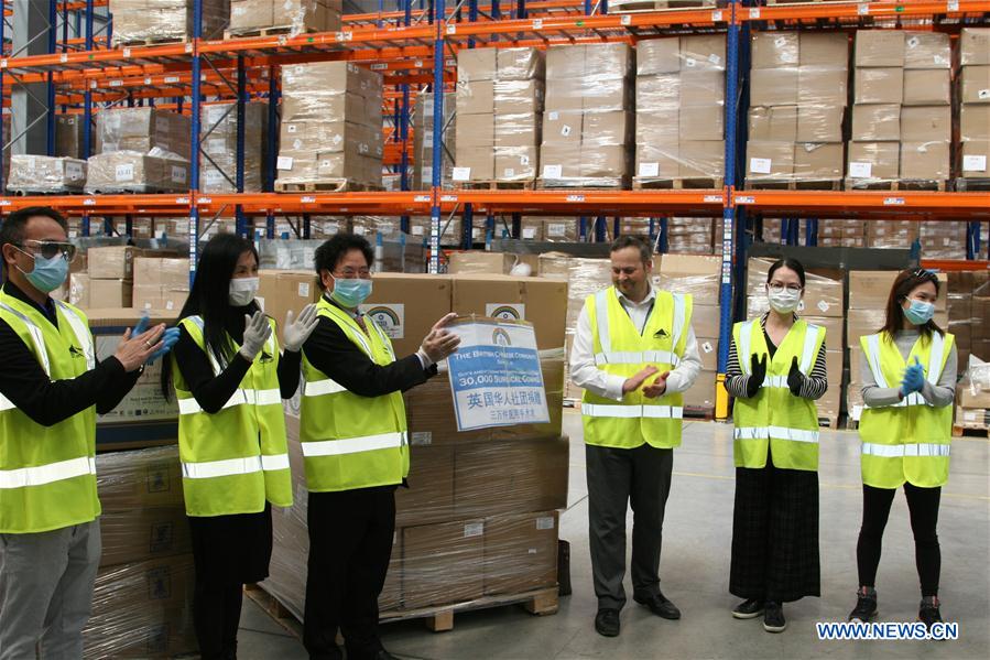 BRITAIN-LONDON-CHINESE COMMUNITY-DONATION
