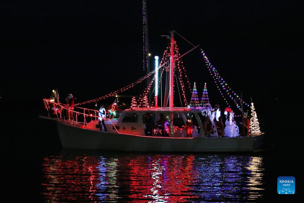 Christmas Boat Parade 2022 New Orleans Lights On The Lake Holiday Boat Parade Held In New Orleans, U.s. - Xinhua