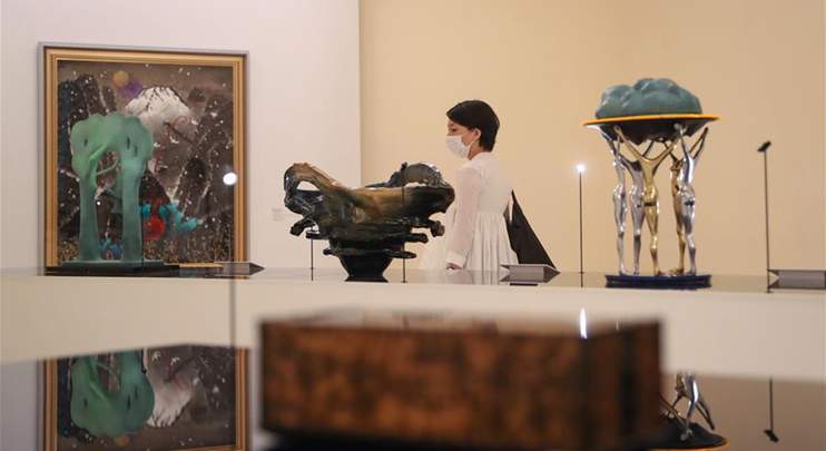 Exhibition showing traditional Japanese crafts held in Tokyo National Museum
