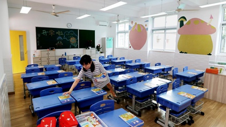 Pic story: primary school teacher prepares for fall semester