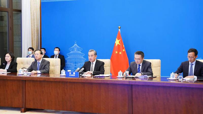Chinese FM calls on G20 to contribute to Afghan peace, stability