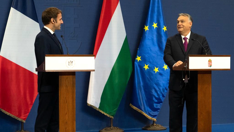 Orban, Macron agree to disagree, call each other partners