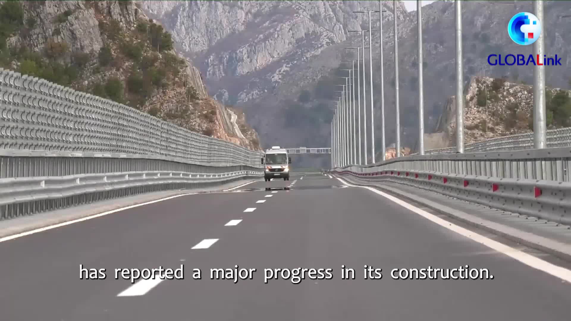 GLOBALink | Chinese-built Montenegro's first highway reports major progress