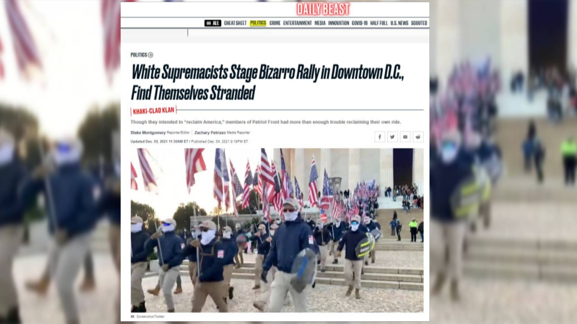 White supremacists march in Washington