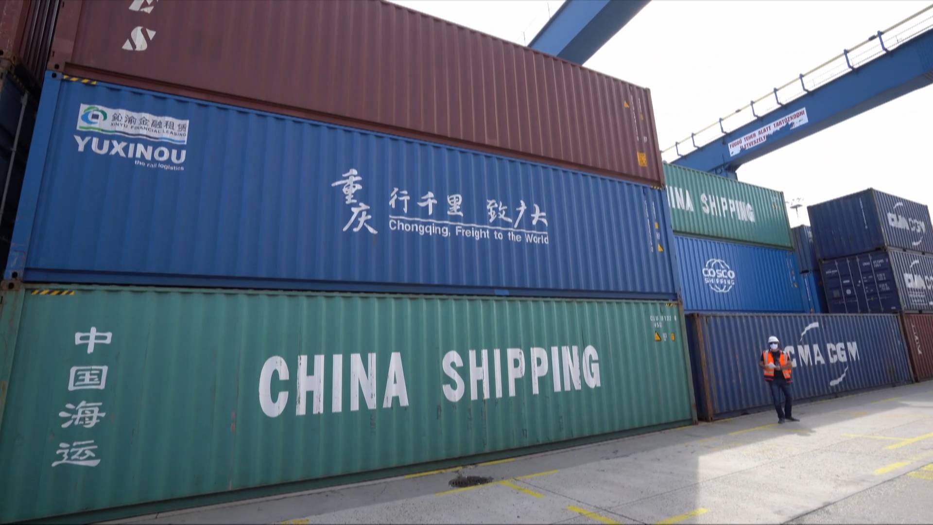 China-Europe cargo train arrives in Budapest amid pandemic