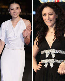 小宋佳白裙素雅似女神 琦琦深V镶钻玩性感