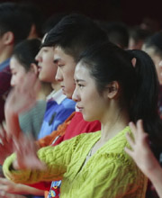 舞蹈演员在彩排