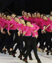 舞蹈演员在排练