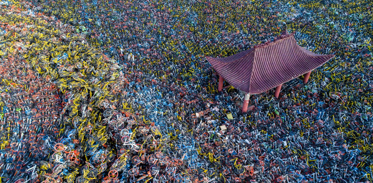 多地频现共享单车&ldquo;坟场&rdquo;