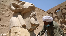 埃及對盧克索文物古跡開展修復工作