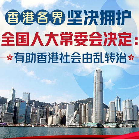 【图解】香港各界坚决拥护全国人大常委会决定：有助香港社会由乱转治