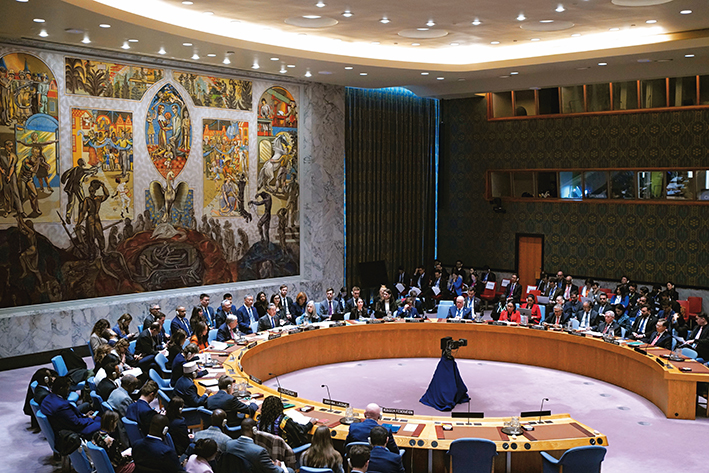 2月 18日，在联合国安理会本月轮值主席国中国倡议下，安理会围绕“践行多边主义，改革完善全球治理”举行高级别会议 