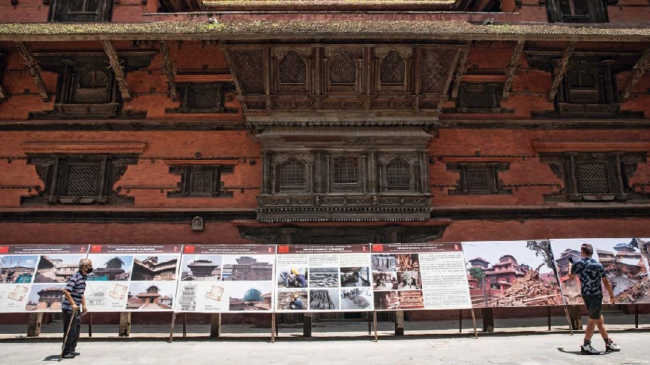 中國“文物醫生”修復尼泊爾建筑瑰寶