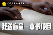我送盲童一本书项目