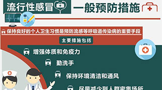 图表：流行性感冒一般预防措施