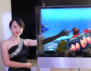 海信透明3D电视真机国内现身 可以看“透”屏幕