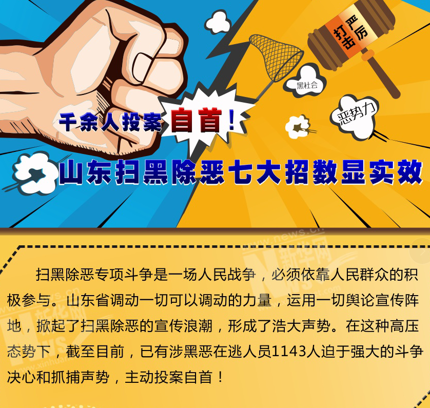 山东扫黑除恶七大招数显实效