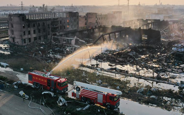 江苏响水爆炸事故现场救援直击