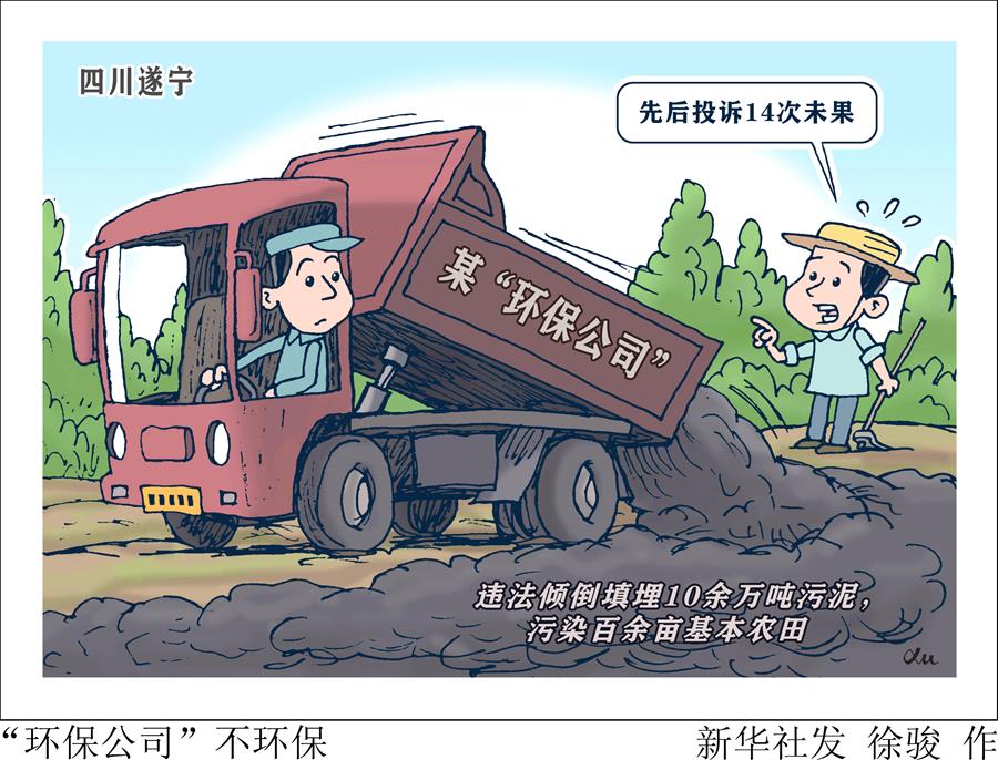 （图表·漫画）［新华视点·聚焦中央环保督察］“环保公司”不环保
