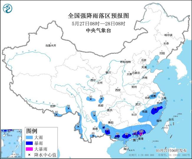 10余省区部分地区有大到暴雨 广东南部或现大暴雨