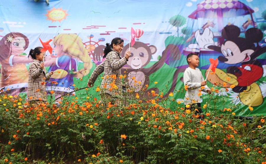 重庆忠县：美丽乡村儿童主题乐园开园