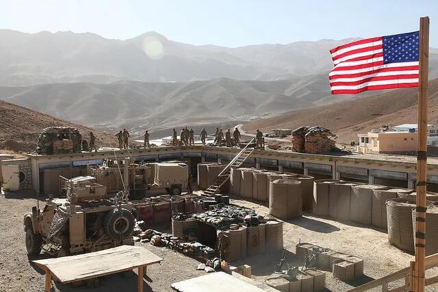 美军在阿富汗的军事基地(资料图)